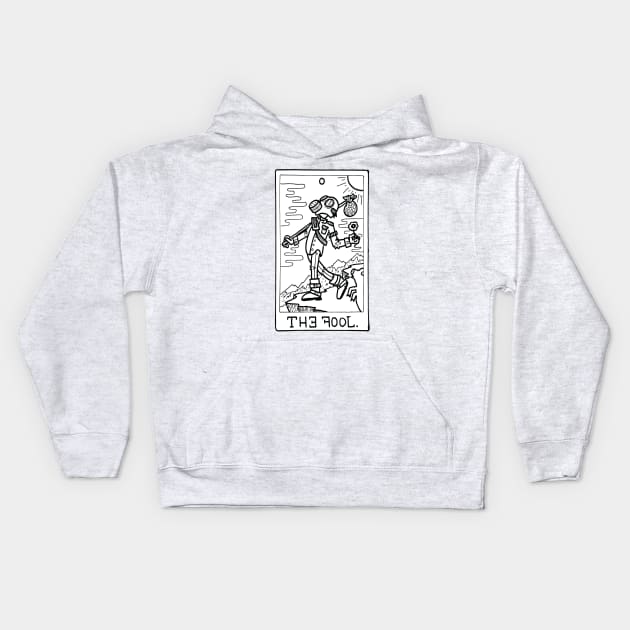 Tarot Card, The Fool Kids Hoodie by nickfolz